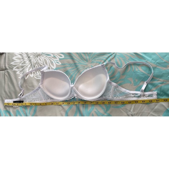 Women's Rene Rofe Push Up White Lace Underwire Bra #B21865H3 34C New No Tags - Picture 6 of 6
